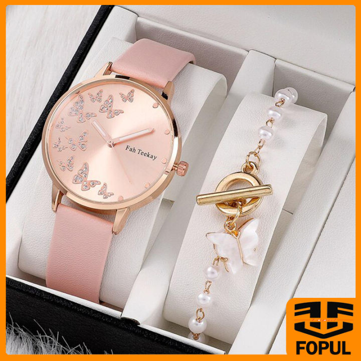 Fopul mall 2pcs Women's Watches Set Ladies Fashion Watch New - Main Image