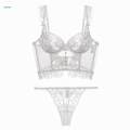 Women Lingerie Set, Panty Lace Bra and Panty Set for Wedding Bridal Gift Everyday Wear , Black,. 