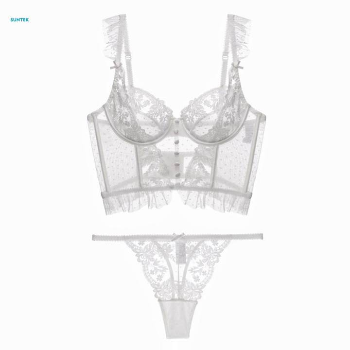 Women%20Lingerie%20Set,%20Panty%20Lace%20Bra%20and%20Panty%20Set%20for%20Wedding%20Bridal%20Gift%20Everyday%20Wear%20,%20Black,%20-%20Image%202