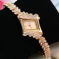 Rose Gold Tone Analog Watch Quartz Bracelets Watchs For Women.