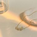 2023 New Fashion Four Pearl Choker Necklaces Girl Summer Luxury Baroque Pearl Pendant Clavicle Chain For Women Jewelry Gifts. 