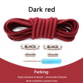 LSGS 1Pair New Round Elastic Shoelaces for Sneakers Metal Lock Shoelace Without Ties Lazy Kids Adult Quick Lace Rubber for Shoe Boots. 