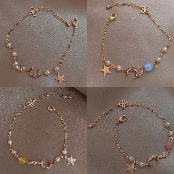 Zircon%20Pearl%20Bracelet%20for%20Women%20Adjustable%20Alloy%20Chain%20with%20Star%20Moon%20Charm%20Elegant%20Beaded%20Jewelry%20for%20Party%20Wedding%20and%20Daily%20Wear%20-%20Image%202