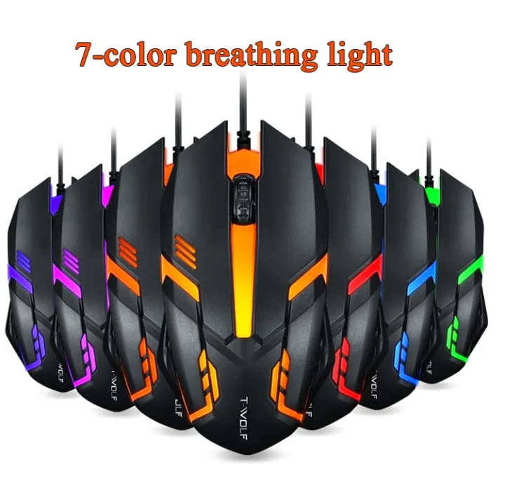 2%20PCS%20T-WOLF%20V1%20USB%20Interface%203-Buttons%201200%20DPI%20Wired%20Mouse%207-Color%20Backlit%20Gaming%20Mouse,%20Cable%20Length:%201.35m%20-%20Image%205