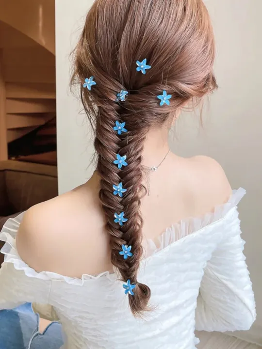 10PCS/Set%20Hair%20Clip%20Braided%20Hair%20Small%20Flower%20Hair%20Buttons%20Hairpin%20Girl%20Cute%20Headdress%20Girl%20Mini%20Hair%20Claw%20Hair%20Accessories%20-%20Image%205