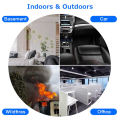 2X 9 in 1 Air Quality Monitor Indoor Outdoor PM2.5, PM1.0, PM10, HCHO, Detector Tester Temperature and Humidity Sensor. 