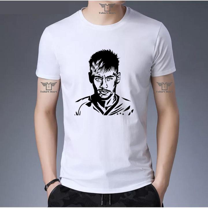 Brazilian Football Player Messi's Half Sleeve Tshirt