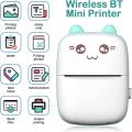 Cute Cartoon Mini Pocket Photo Printer Mobile Phone Photo Printer Portable Handheld Printer. 