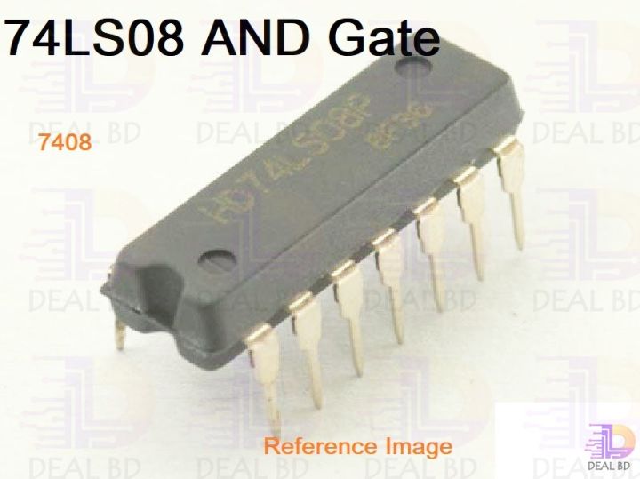 2pcs-%207408%20SN74HC08N%2074HC08%2074LS08%202%20Input%20AND%20Gate%20IC%20Dual%20In%20Package%20DIP%2014%20Pin%20IC%20Electrical%20Circuitry%20&%20Parts%20-%20Image%203