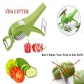 Vegetable & Fruit Multi Cutter And Peeler/Macarize 2 In One - Simplify Your Kitchen Tasks With This Versatile Cutter Peeler And Slicer Set.