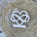 Plaster Mould Candlestick Mold Easy-to-Use Love Ribbon Design DIY Supplies Silicone Mold Heart Shape Cement Silicone Cement.