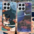 For Huawei X8 Case Fashion Flower Butterly Pattern Soft Silicone TPU Back Cover For Honor X8 4G TFY-LX1 TFY-LX2 TFY-LX3 HonorX8. 
