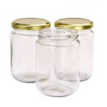 Glassware food jar , glass jar 500 gm ( 4 pieces).