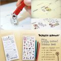 6 sheets My Little Friend DIY Schedule Diary Calendar Filofax Decoration Sticker. 