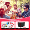 Card Box Side-Loading Card Box Deck Case for Yugioh Card Binder Holder 100+,Black Red. 