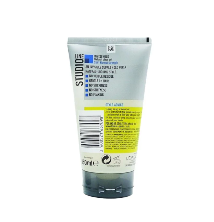 Loreal%20Studio%20Line%20Invisible%20Hold%20Normal%20Strength%2024H%20Natural%20Clear%20Gel,%20150%20ml%20-%20Image%202