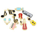 10Pcs/set Music Musical Note Enamel Charms Pendant DIY Bracelet Necklace Earring Jewelry Making Accessories Qoddess.