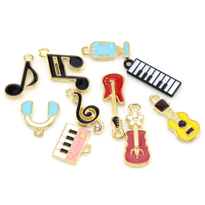 10Pcs/set%20Music%20Musical%20Note%20Enamel%20Charms%20Pendant%20DIY%20Bracelet%20Necklace%20Earring%20Jewelry%20Making%20Accessories%20Qoddess%20-%20Image%203