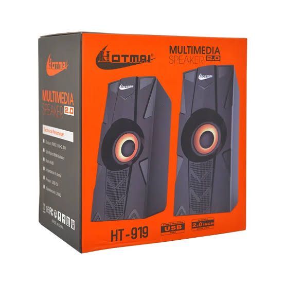 Hotmai HT 919 Wired Multimedia COMPUTER/LAPTOP SPEAKER 2.0 drive unit power through USB port Speakers Set Of 2 Pieces