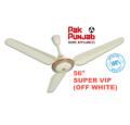 Pak Punjab 56" Ceiling Fan - SUPER VIP (Off White) - Made in Pakistan. 
