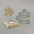 Personalized Wood Puzzle Ornament Handcrafted Wooden Puzzle Piece Thank Gift for Colleagues Thoughtful Coworker Appreciation Present Customized Thank Puzzle Ornament.