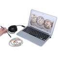2 In 1 Android USB Endoscope Inspection Camera 6 LEDs OTG Waterproof Borescope With Snake Soft Wire For PC Laptops And Andriod Smartphone 5m. 