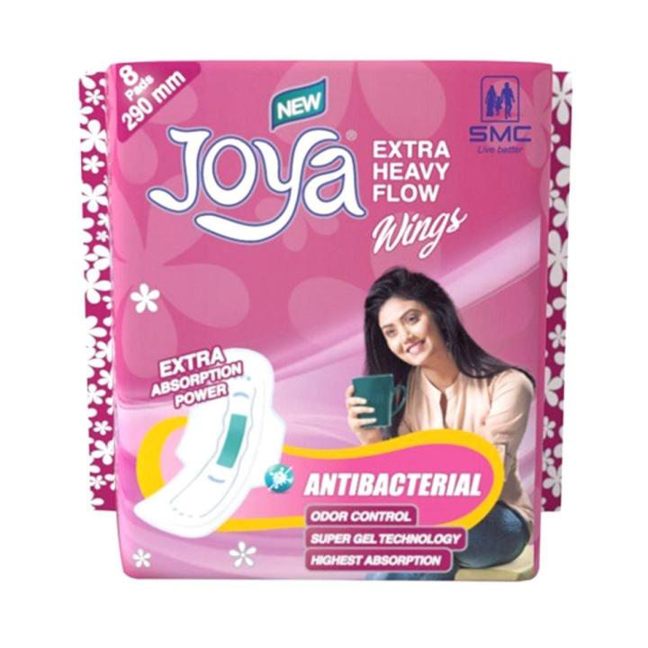 Joya Extra Heavy Flow Wings - 8 Pads Pack