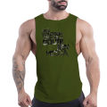 Summer Fashion Street Sleeveless Multi-Color Vest Men'S Casual Letter Print Comfortable Simple Lightweight Top Quick Dry. 