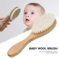 Goat Hair Brush Baby Hair Brush with Wooden Handle Super Soft Hair Brush. 