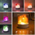 Himalayan Salt Lamp Natural Crystal Light USB Rechargable Colorful Lava Light Air Purifier Mood Creator Release Negative Ions. 