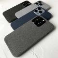 Ultra thin Non slip cotton linen fabric Texture Phone Cases Forrelax iPhone 16 15 14 13 12 11 Pro Max XS MAX XR X 14 Plus Soft Cover. 