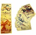 10Pcs Golden Pokemon Card & Rainbow Golden Card. 