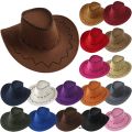 2023 Cowboy hat spring summer men's hat sunshade riding outdoor solid color fashion Cowboy hat big brim hat. 
