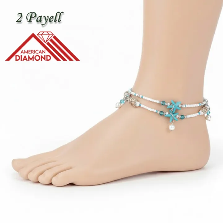 American%202%20Pieces%20Popular%20Pearl%20Starfish%20Payell%20Yoga%20Beach%20Hanging%20Chain%20Anklet%20Pendant%20Friendship%20Foot%20Ornament%20Jewelry%20%7C%20Birthday%20Wedding%20Engagement%20Bridal%20Party%20Marriage%20Anniversary%20Ultimate%20Gift%20for%20Modern%20Women%20%E2%80%93%20Multicolor%20-%20Image%202