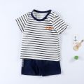 2023 New Children's Short-sleeved Suit Set Pure Cotton Girls Summer Clothes Boy's T-shirt Baby Clothes children clothing. 