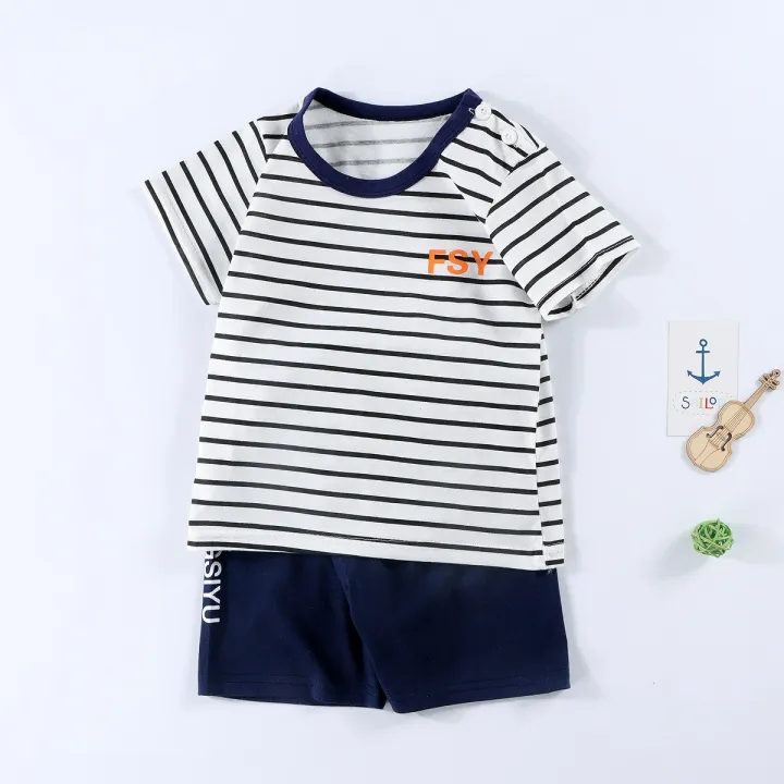 2023%20New%20Children's%20Short-sleeved%20Suit%20Set%20Pure%20Cotton%20Girls%20Summer%20Clothes%20Boy's%20T-shirt%20Baby%20Clothes%20children%20clothing%20-%20Image%207