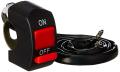 Handle Bar Hazard Light Double Control Switch Button, Black. 