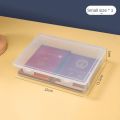 【100%-original】 Simplicity Plastic Document Organizer Square Shape A4 Organizing Box Certificate File Container. 