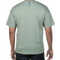 Drop Soulder T-shirt Oil Green. 