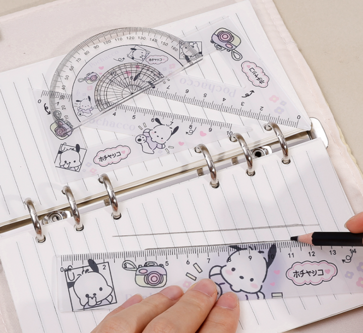 4%20Pcs/set%20Sanrioed%20Kuromi%20Pochacco%20Straight%20Ruler%20Protractor%20Students%20Math%20Geometry%20Triangle%20Rulers%20Set%20Kawaii%20Stationery%20-%20Image%204