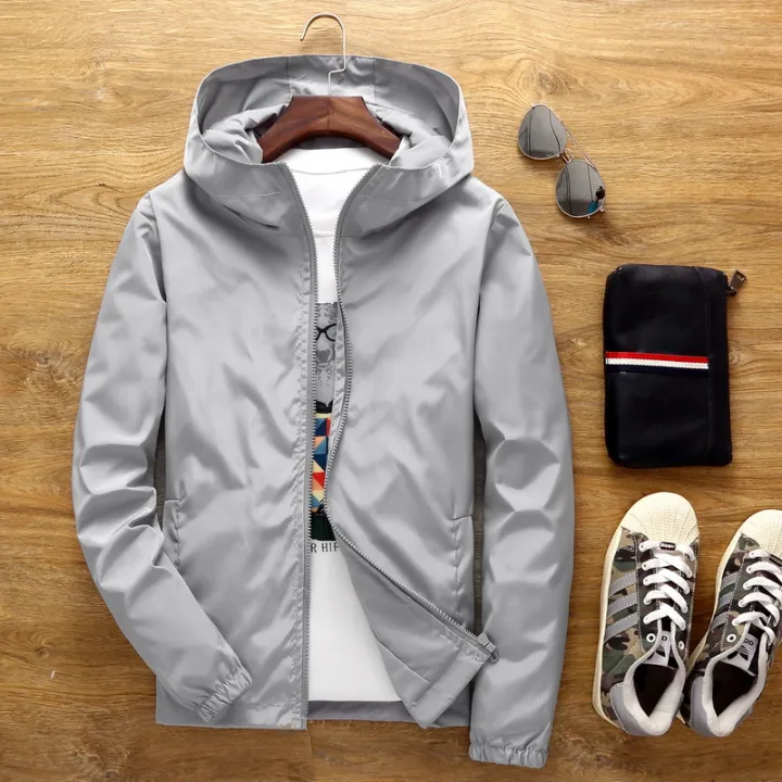 Men's%20New%20Coat%20Outdoor%20Casual%20Wear%20Shell%20Jacket%20Spring%20and%20Autumn%20Windproof%20Jacket%20Hooded%20Solid%20Color%20Printing%20Advertising%20Clothing%20-%20Image%206