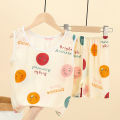 Children's Summer Sleeveless Vest Boys' Home Wear Boy Thin Type Artificial Cotton Air Conditioning Clothes Children's Home Pajamas. 