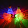 6Pcs/Set Luminous Badminton Balls LED Foamed Plastic Sport Badminton Colorful Light-up Shuttlecocks Children LED Badminton Set.