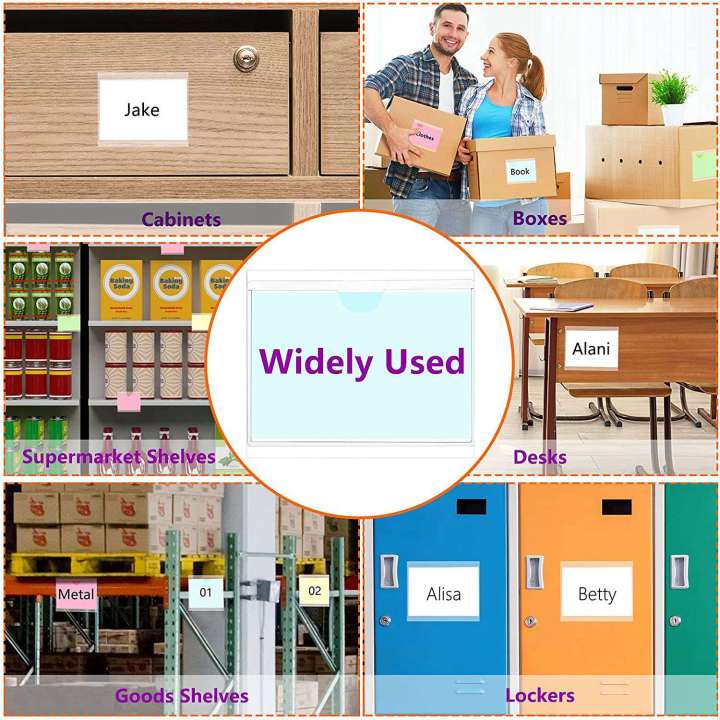36Pcs%20Self-Adhesive%20Label%20Card%20Holder%20Index%20Pockets%20Holder%206X8.5cm%20-%20Image%203
