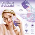 Ice Roller for Face and Eye, Upgrated Ice Face Roller,Facial Beauty Ice Roller Skin Care Tools, Ice Facial Cube, Gua Sha Face Massage, Silicone Ice Mold for Face Beauty (Purple). 