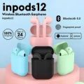 Inpods i12 TWS Wireless Bluetooth 5.0 Earbuds Touch Control Sports Headphones.