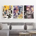Bungou Stray Dogs Poster Popular Classic Japanese Anime Posters Wall Art Picture Canvas Painting Print Room Home Decoration. 