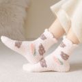 Cute Women  Socks Winter Thermal Thick Cotton Socks Warmful Fancy Trendy Cartoon Socks women Stockings. 