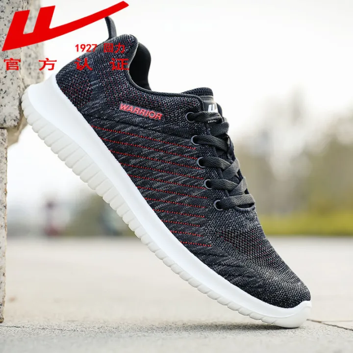 Warrior%20Shoes%20Men's%20Sneakers%20Spring%20New%20Running%20Shoes%20Korean%20Fashionable%20Lovers%20Shoes%20Breathable%20Mesh%20Black%20Work%20Shoes%20-%20Image%205