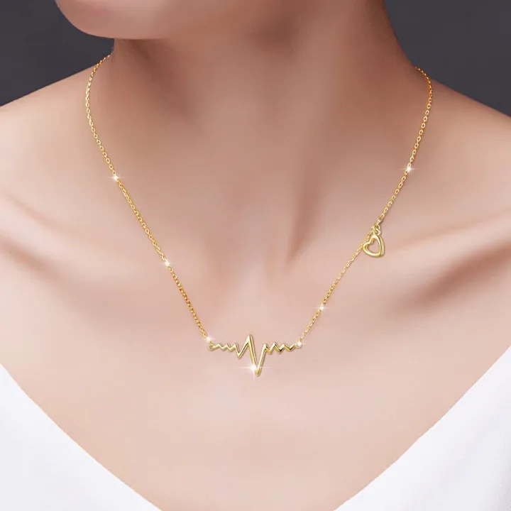 Exclusive%20Heart%20beat%20ECG%20Alloy%20Necklace%20for%20Women%20-%20Image%203